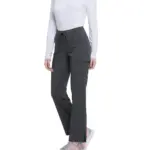 Damesbroek met trekkoordje middelhoge taille, pewter — productfoto 20