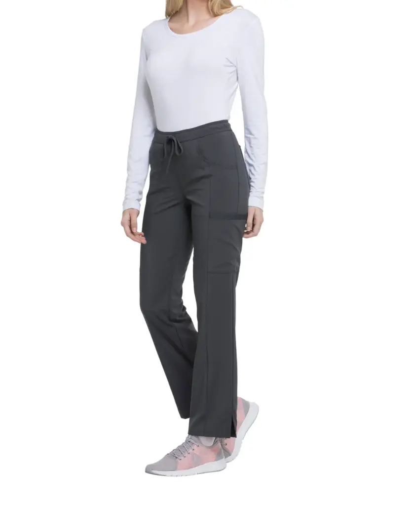 Damesbroek met trekkoordje middelhoge taille, pewter — productfoto 20