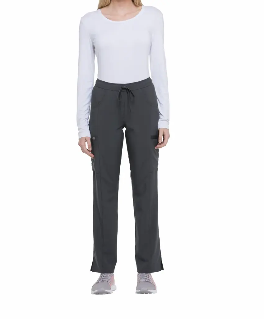 Damesbroek met trekkoordje middelhoge taille, pewter — productfoto 21