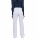 Damesbroek met trekkoordje middelhoge taille, white — productfoto 25