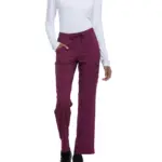Damesbroek met trekkoordje middelhoge taille, wine — productfoto 27