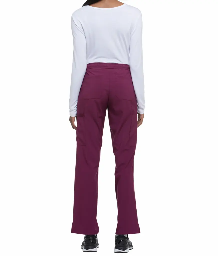 Damesbroek met trekkoordje middelhoge taille, wine — productfoto 28