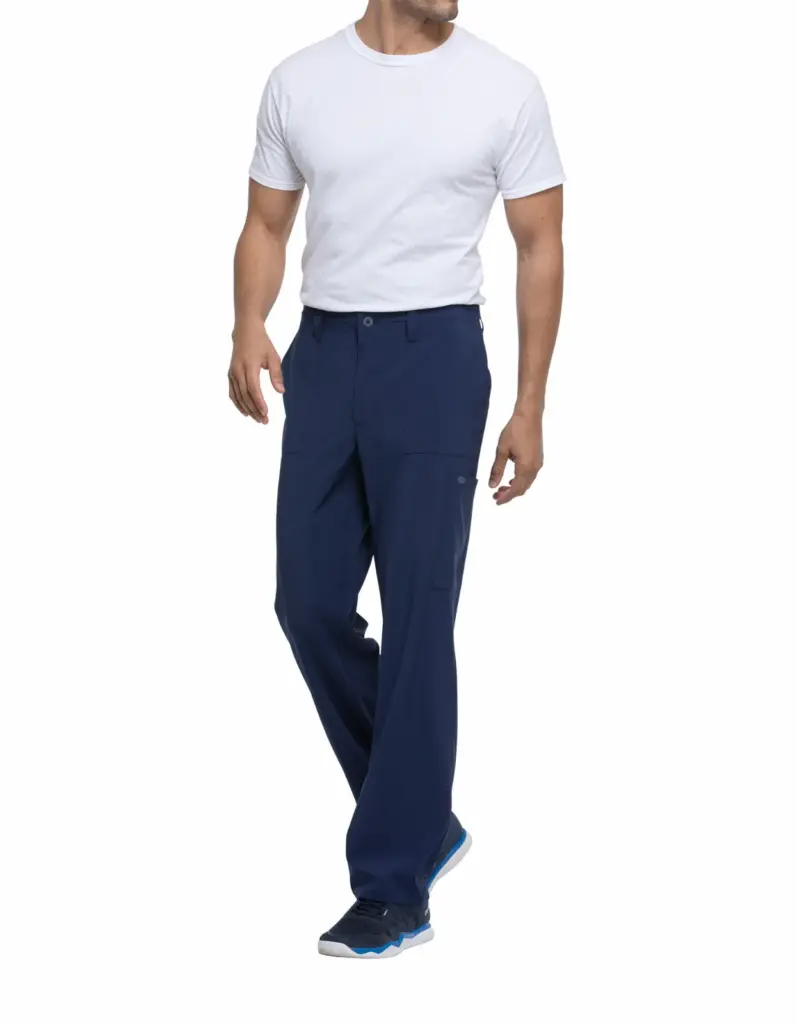 Herenbroek met trekkoordje standard taille, navy — productfoto 17