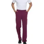 Herenbroek met trekkoordje standard taille, wine — productfoto 30