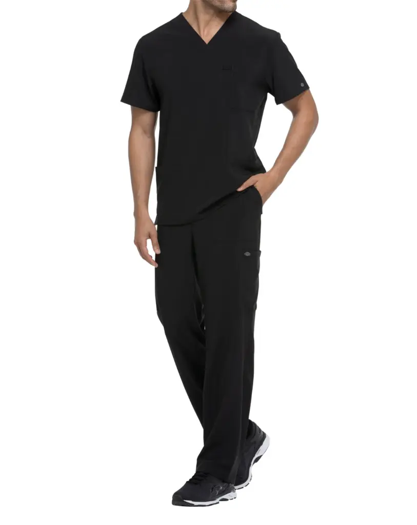 Tuniek met V-hals voor heren, black — productfoto 7