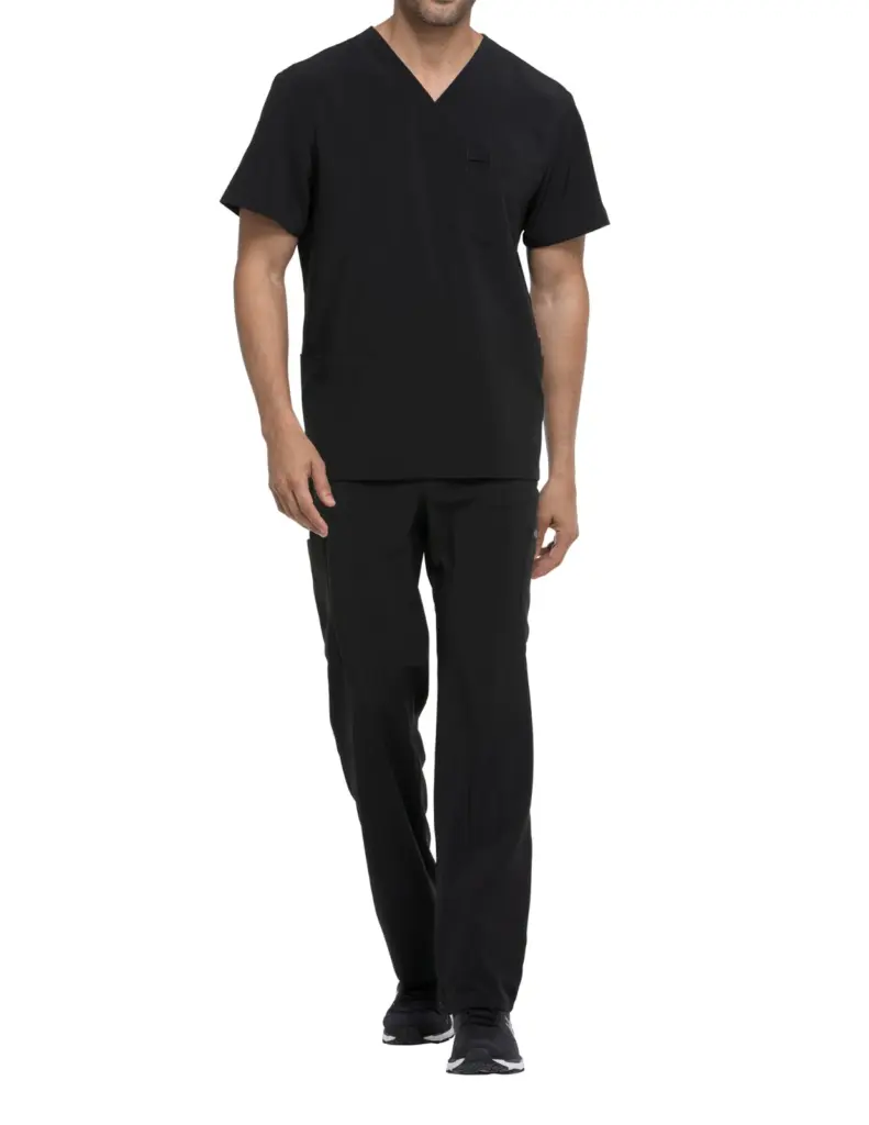 Tuniek met V-hals voor heren, black — productfoto 8
