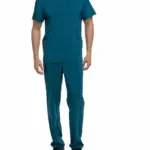 Tuniek met V-hals voor heren, caribbean blue — productfoto 11