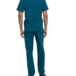 Tuniek met V-hals voor heren, caribbean blue — productfoto 12