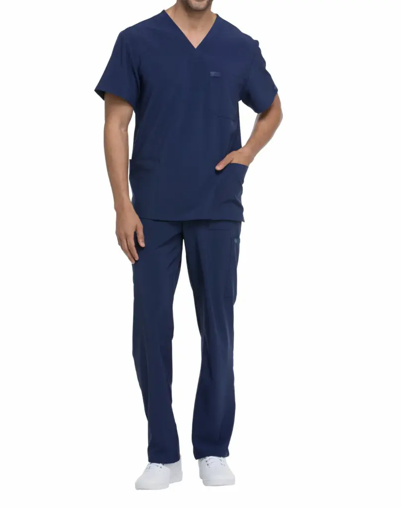 Tuniek met V-hals voor heren, navy — productfoto 17