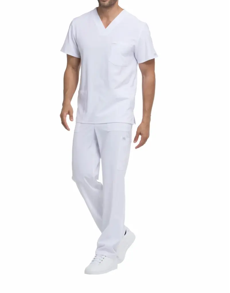 Tuniek met V-hals voor heren, white — productfoto 25
