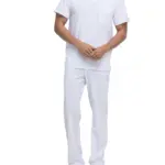 Tuniek met V-hals voor heren, white — productfoto 26