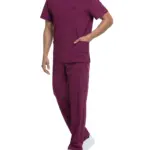 Tuniek met V-hals voor heren, wine — productfoto 28