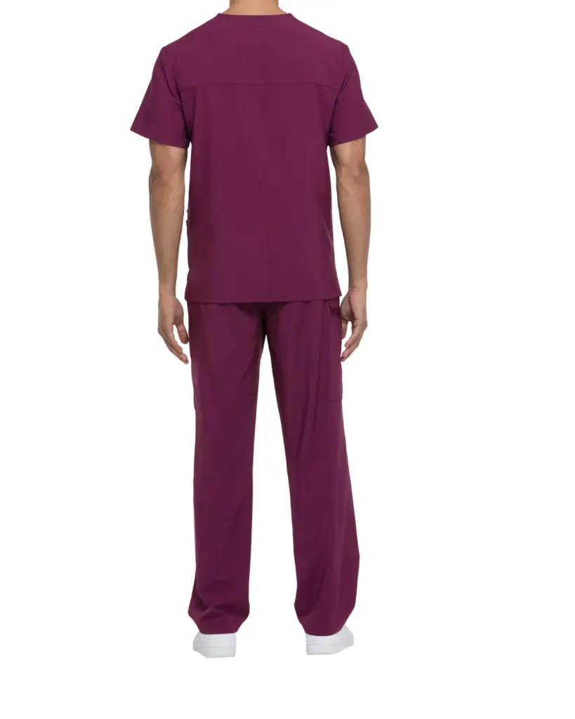 Tuniek met V-hals voor heren, wine — productfoto 30