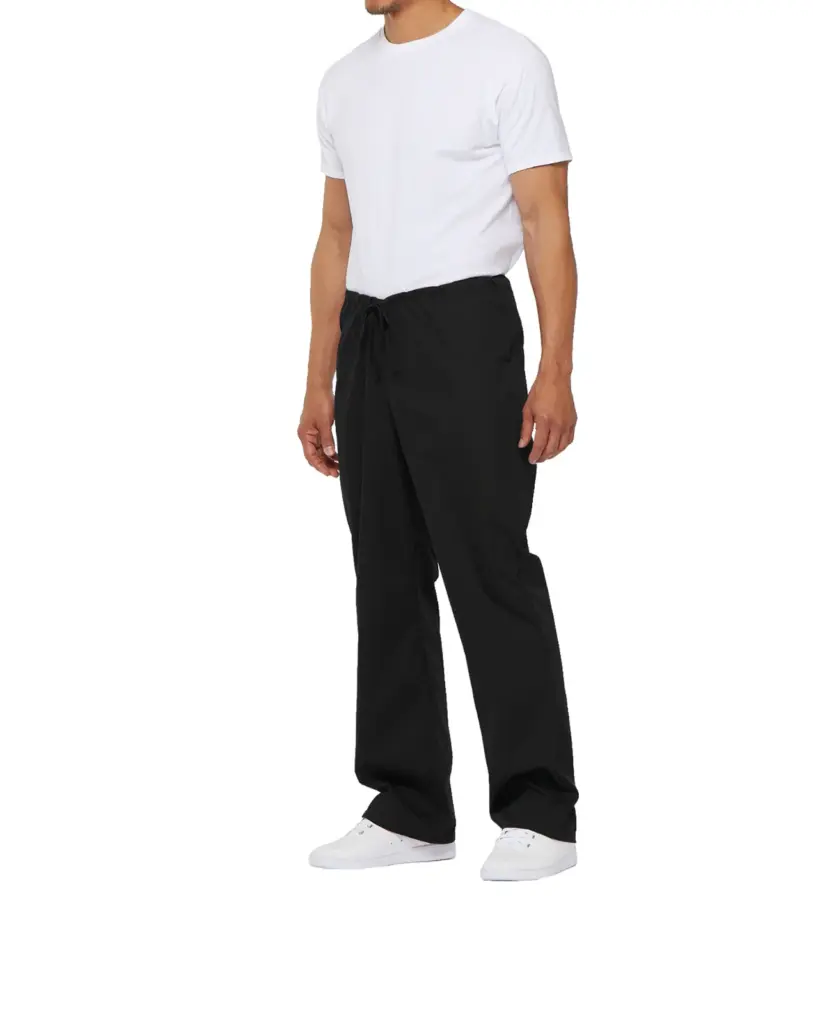 PS_DKE83006-S_BLACK - Hidalgo-werbeartikel Uniseks Broek met trekkoordje standard taille, black — productfoto 5