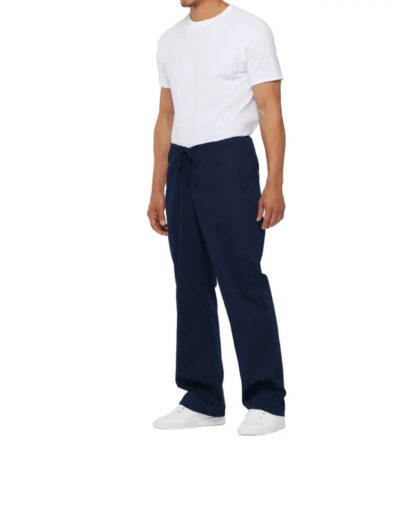 PS_DKE83006-S_NAVY - Hidalgo-werbeartikel Uniseks Broek met trekkoordje standard taille, navy — productfoto 19