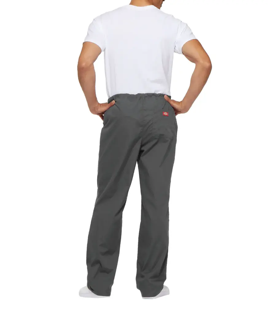 PS_DKE83006-B_PEWTER - Hidalgo-werbeartikel Uniseks Broek met trekkoordje standard taille, pewter — productfoto 24