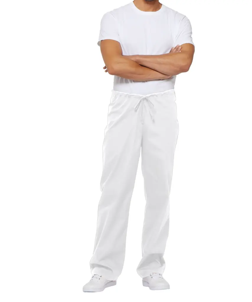 PS_DKE83006_WHITE - Hidalgo-werbeartikel Uniseks Broek met trekkoordje standard taille, white — productfoto 31