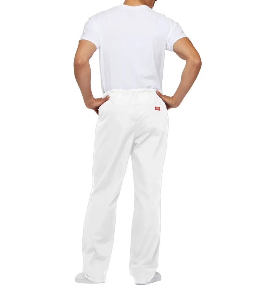 PS_DKE83006-B_WHITE - Hidalgo-werbeartikel Uniseks Broek met trekkoordje standard taille, white — productfoto 32