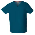 Uniseks tuniek met V-hals, caribbean blue — productfoto 8