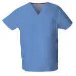 Uniseks tuniek met V-hals, ciel — productfoto 9