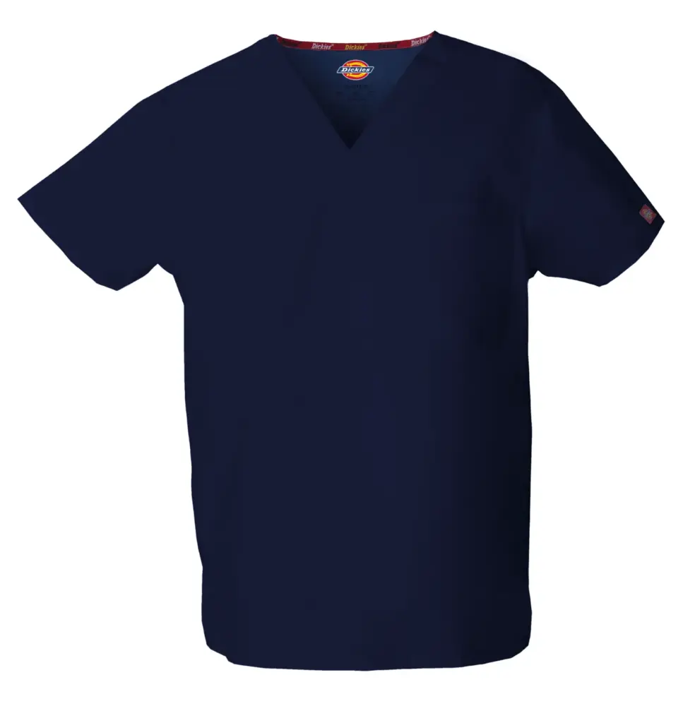 Uniseks tuniek met V-hals, navy — productfoto 13