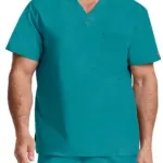 Uniseks tuniek met V-hals, teal blue — productfoto 16