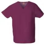 Uniseks tuniek met V-hals, wine — productfoto 19