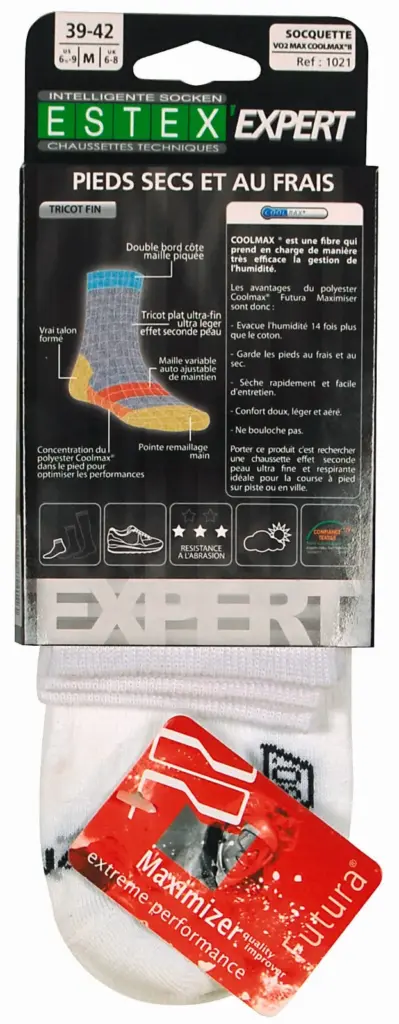Set van 2 paar enkelsokken Vo2 Coolmax — productfoto 2