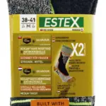 Set van 2 paar sokken lady, grey / green / grey / orange — productfoto 3