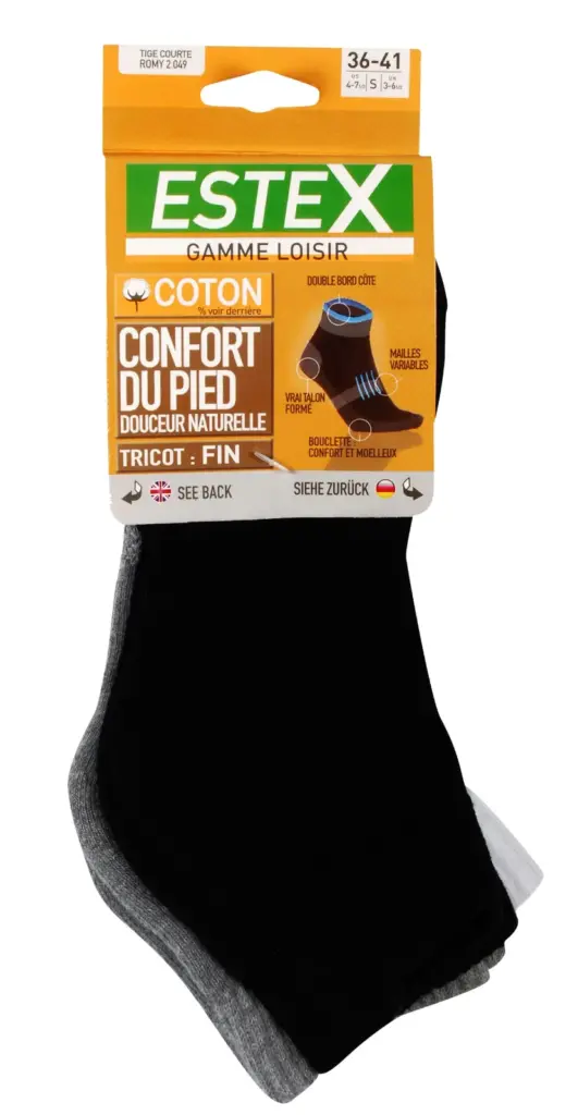 Korte sokken Romy ; Set van 3 paar