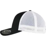 Tweekleurige pet met mesh, black/white — productfoto 3