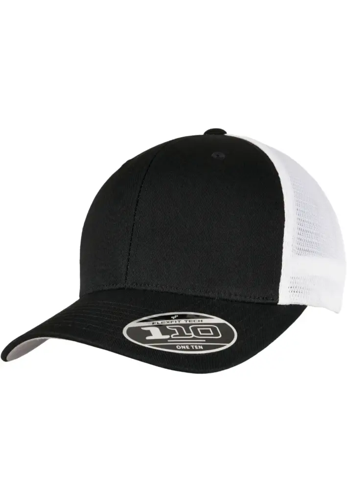 Tweekleurige pet met mesh, black/white — productfoto 4