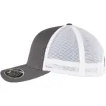 Tweekleurige pet met mesh, charcoal / white — productfoto 7