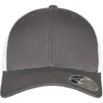 Tweekleurige pet met mesh, charcoal / white — productfoto 9