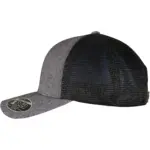 Tweekleurige pet met mesh, melange charcoal / black — productfoto 11