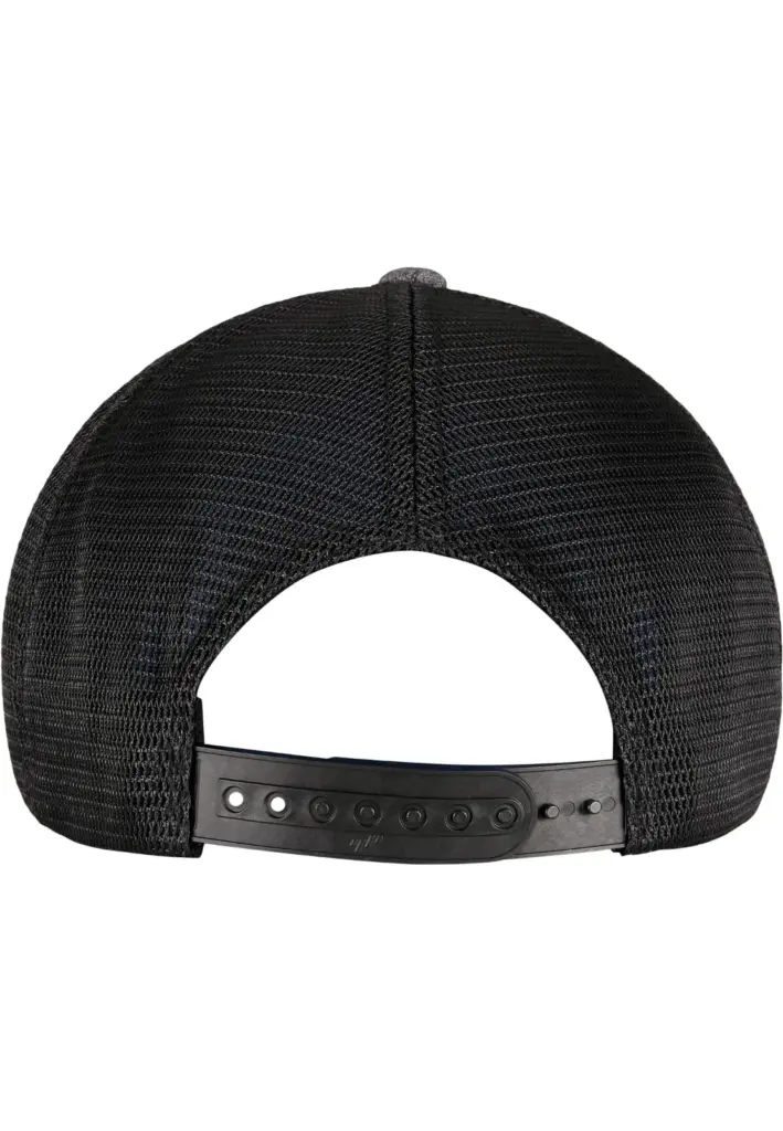 Tweekleurige pet met mesh, melange charcoal / black — productfoto 14