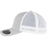 Tweekleurige pet met mesh, melange silver / white — productfoto 15