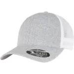 Tweekleurige pet met mesh, melange silver / white — productfoto 16