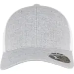 Tweekleurige pet met mesh, melange silver / white — productfoto 17
