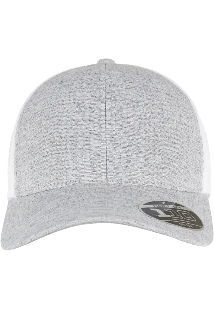 Tweekleurige pet met mesh, melange silver / white — productfoto 17