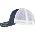 Tweekleurige pet met mesh, navy / white — productfoto 19