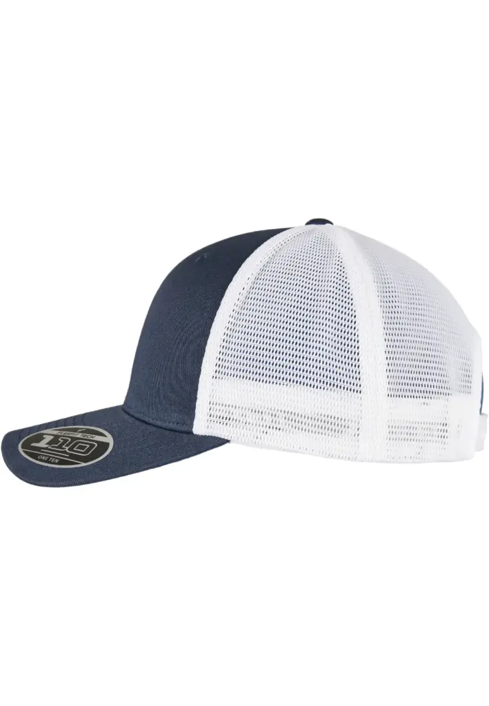 Tweekleurige pet met mesh, navy / white — productfoto 19