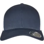 Tweekleurige pet met mesh, navy / white — productfoto 21
