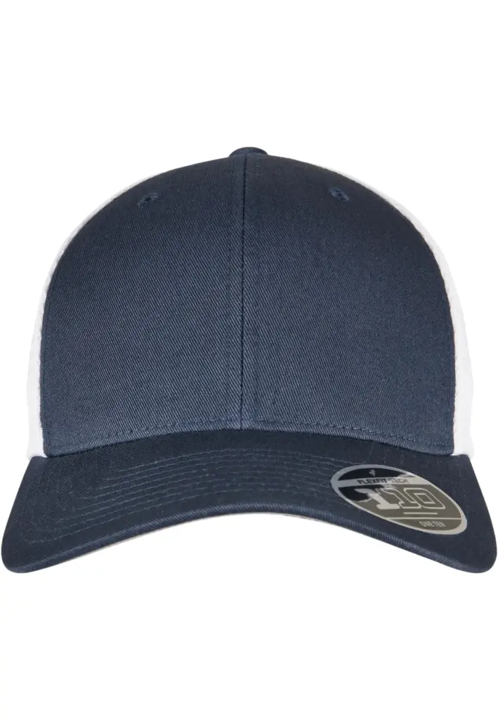 Tweekleurige pet met mesh, navy / white — productfoto 21