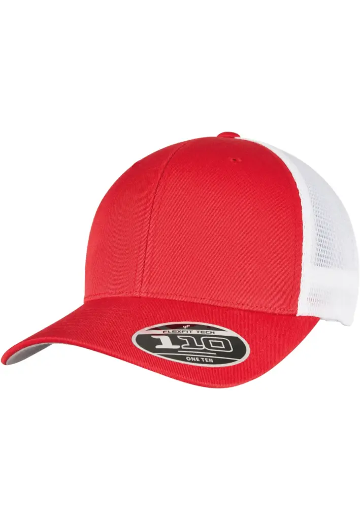 Tweekleurige pet met mesh, red / white — productfoto 24