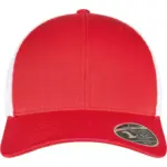 Tweekleurige pet met mesh, red / white — productfoto 25