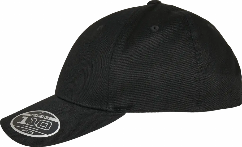 PS_FL110OC-S_BLACK - Hidalgo-werbeartikel Pet Flexfit Pro-Formance, black — productfoto 2
