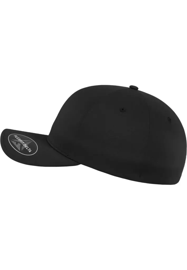 PS_FL180-S_BLACK - Hidalgo-werbeartikel Pet Flexfit Delta, black — productfoto 3
