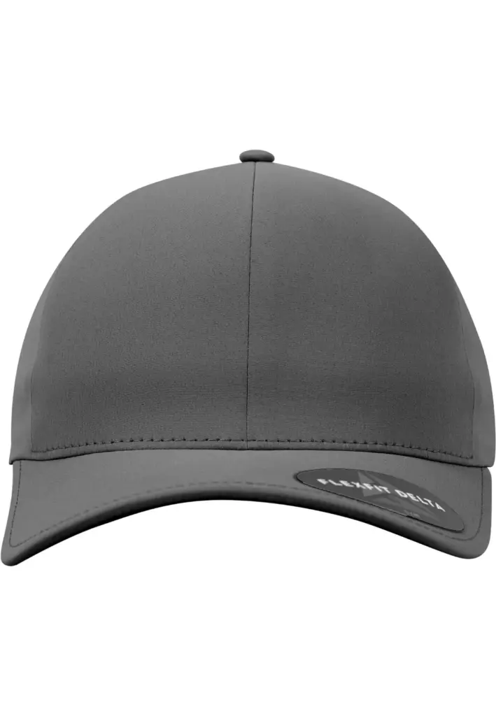 PS_FL180_DARKGREY - Hidalgo-werbeartikel Pet Flexfit Delta, dark grey — productfoto 7