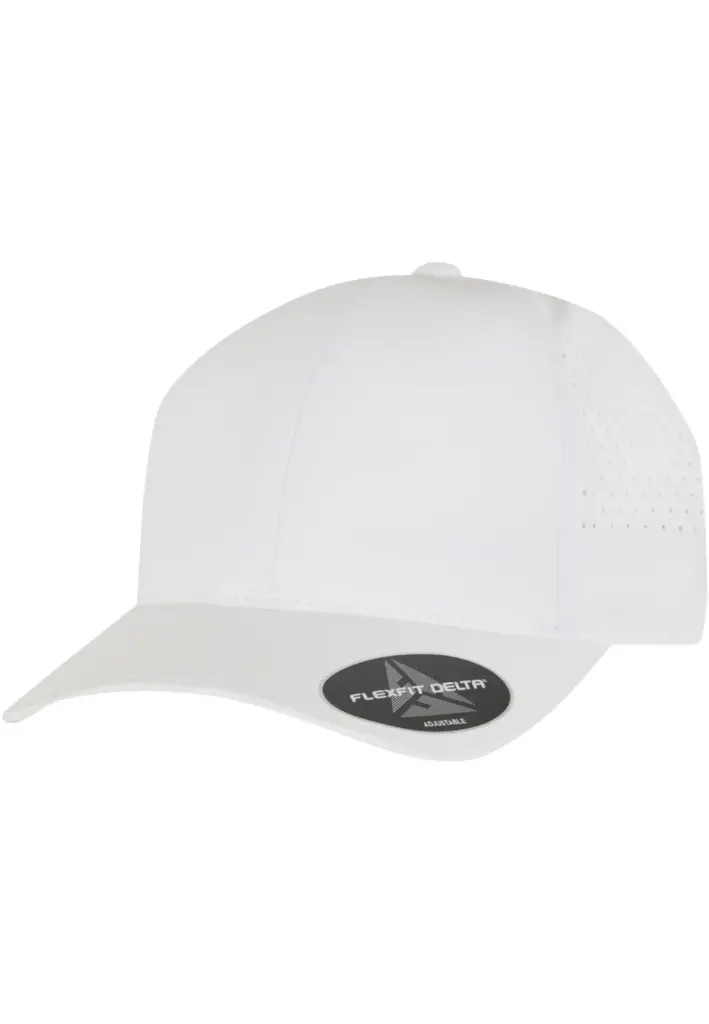 PS_FL180AP-S_WHITE - Hidalgo-werbeartikel Pet Delta Snapback, white — productfoto 5